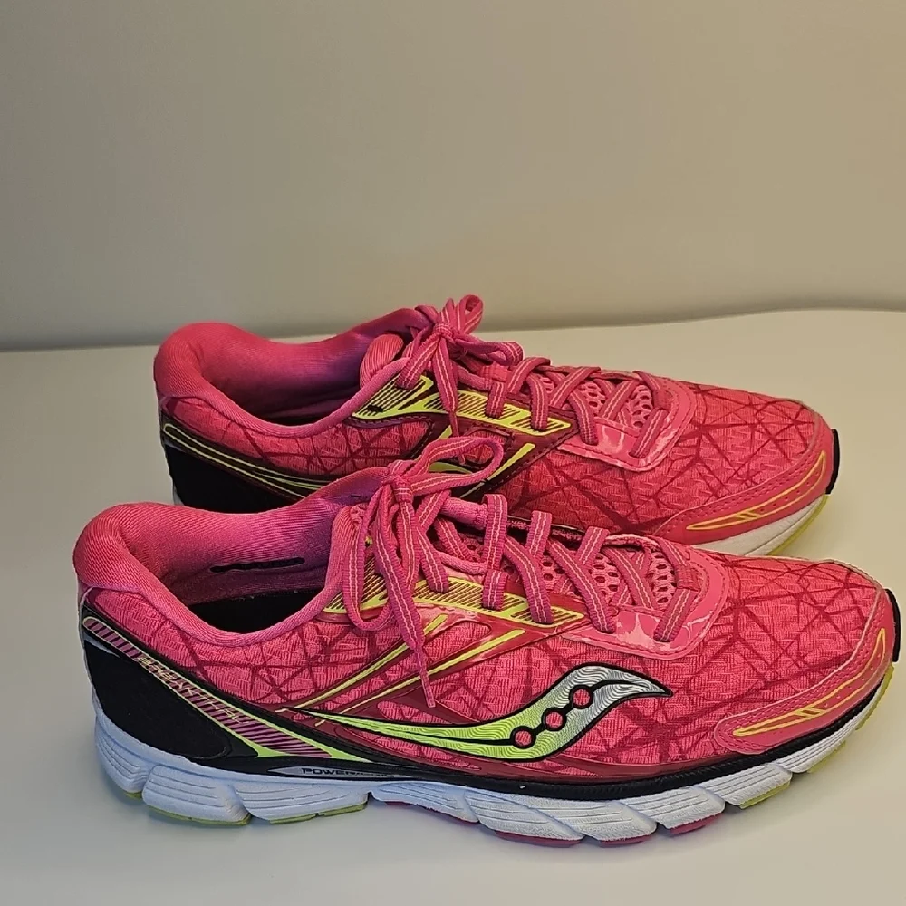 Saucony Women's Athletic Shoes in Pink‎ and Yellow